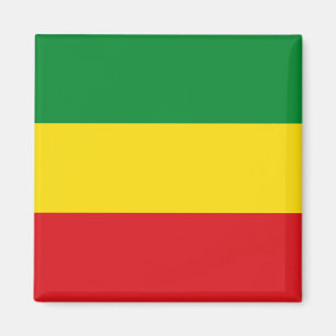 Rastafarian Flagga Rasta etiopian Magnet