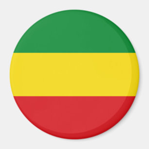 Rastafarian Flagga Rasta etiopian Magnet