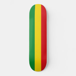 Rastafarian Flagga Rasta etiopian Mini Skateboard Bräda 18,5 Cm