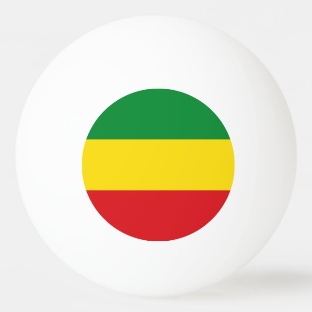 Rastafarian Flagga Rasta etiopian Pingisboll (Framsidan)
