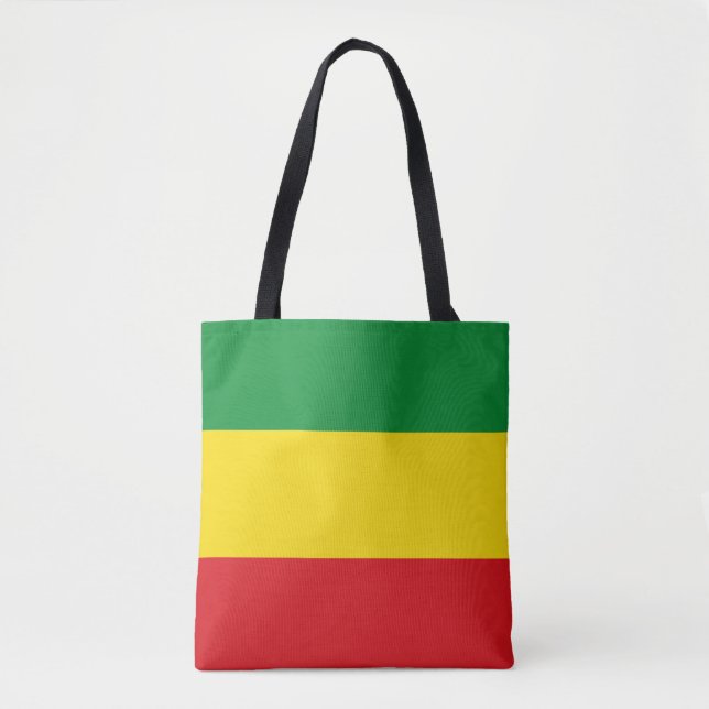 Rastafarian Flagga Rasta etiopian Tygkasse (Framsida)