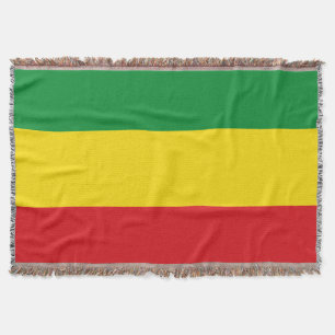 Rastafarian Flagga Rasta Etiopien Filt