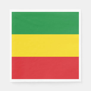Rastafarian Flagga Rasta Etiopien Pappersservett