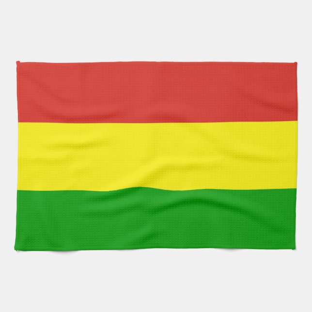 rastafarian flaggahanddukjamaica religion kökshandduk (Horisontell)