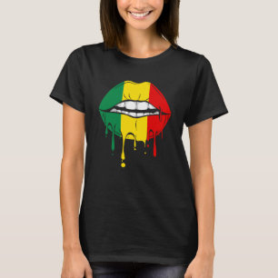 Rastafarian Jamaica Läppar T Shirt