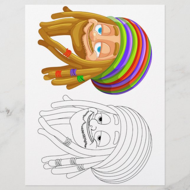 Rastafarian målarbild reklamblad (Framsidan)