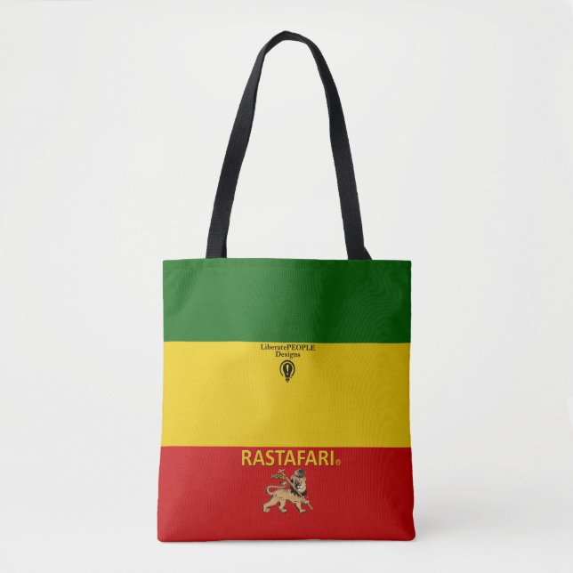 Rastafarian mode hänger lös för henne tygkasse (Framsida)