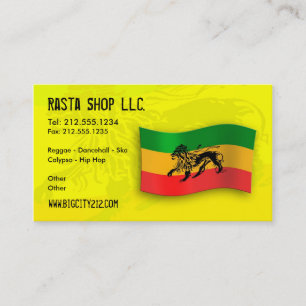Rastafarian redigerbar visitkort