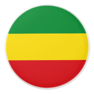 Rastafarianska flaggan Rasta etiopisk Knopp