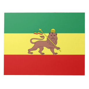 Rastafarisk Flagga (Rastafari) (Rasta) Anteckningsblock
