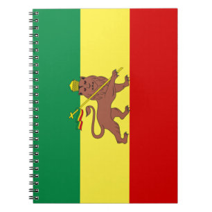 Rastafarisk Flagga (Rastafari) (Rasta) Anteckningsbok
