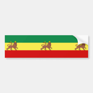 Rastafarisk Flagga (Rastafari) (Rasta) Bildekal