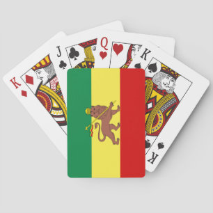 Rastafarisk Flagga (Rastafari) (Rasta) Casinokort