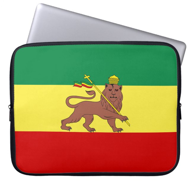 Rastafarisk Flagga (Rastafari) (Rasta) Laptop Fodral (Framsidan)