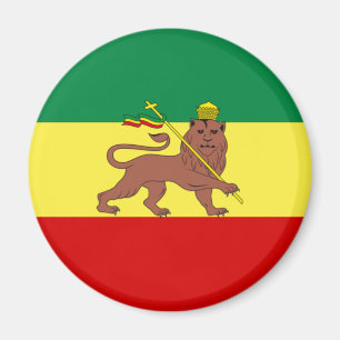 Rastafarisk Flagga (Rastafari) (Rasta) Magnet