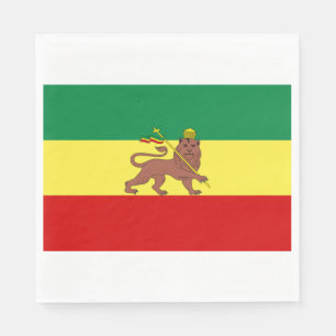 Rastafarisk Flagga (Rastafari) (Rasta) Pappersservett