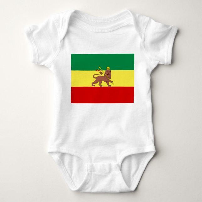 Rastafarisk Flagga (Rastafari) (Rasta) T Shirt (Framsida)