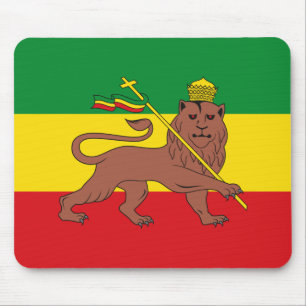 Rastafariska Flagga i Etiopien Lejonare om Judah P Musmatta