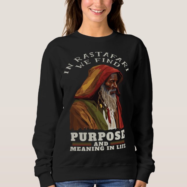 Rastaman Hermit Rasta Quote Rastafarian Reggae T Shirt (Framsida)