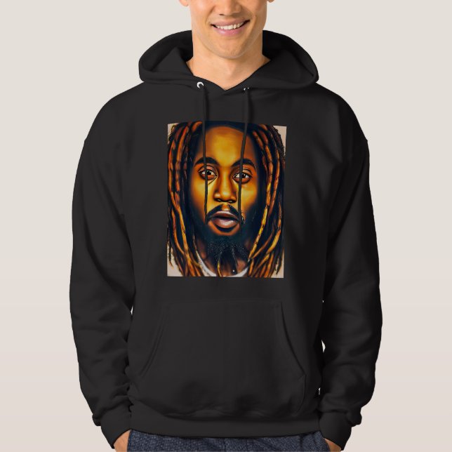 Rastaman Reggae Dub Jah Rasta design_14 Hoodie (Framsida)
