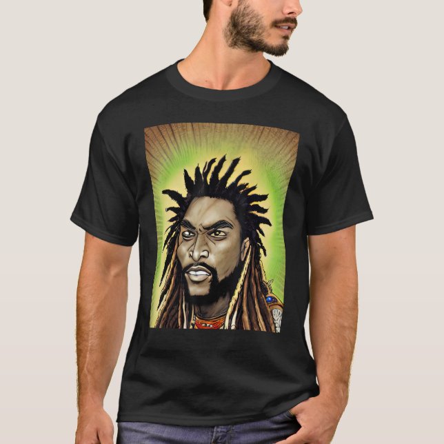Rastaman Reggae Dub Jah Rasta design_3 T Shirt (Framsida)