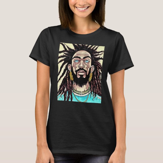 Rastaman Reggae Dub Jah Rasta design Premium_7 T Shirt (Framsida)