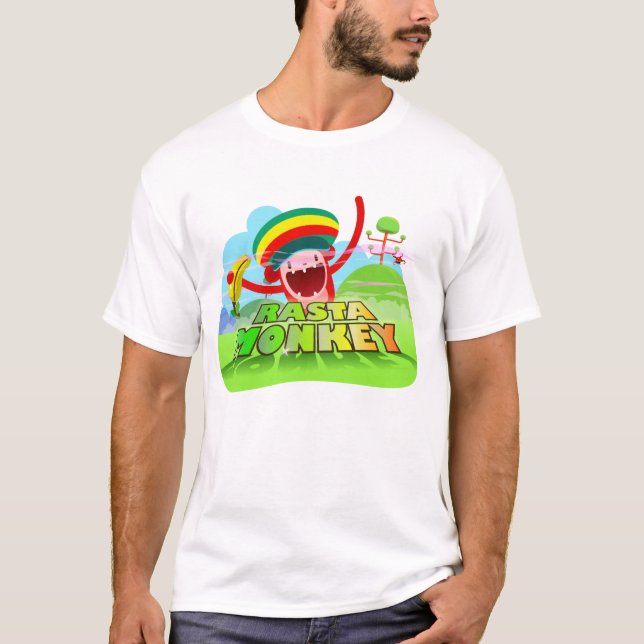 RastaMonkey Tshirt Tee Shirt (Framsida)