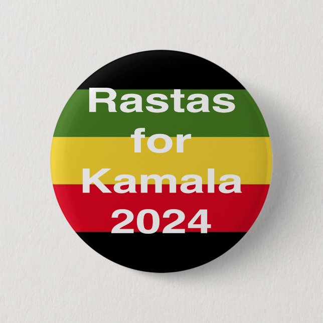Rastas for Kamala 2024 Knapp (Framsida)