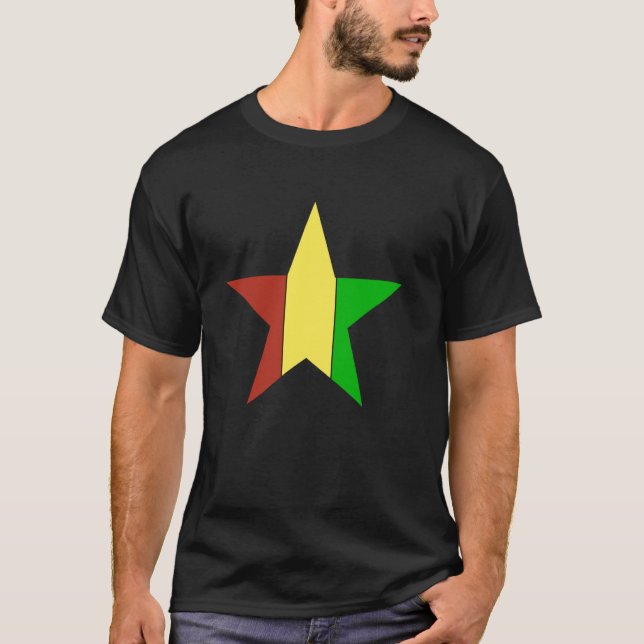 Rastas stjärna t shirt (Framsida)