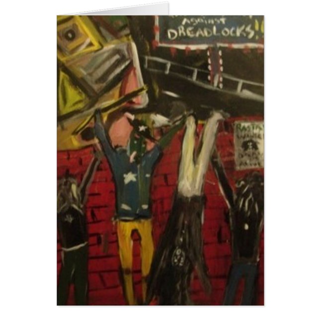 Rastas Wanted Hälsningskort (Framsidan)