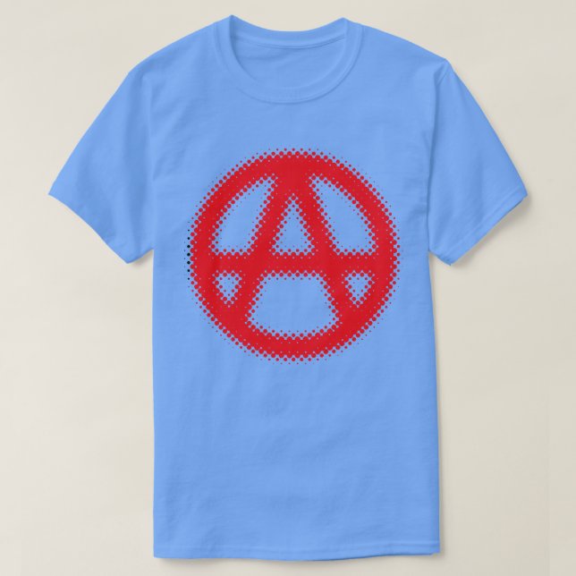 Raster Anarchy-tecken T Shirt (Design framsida)
