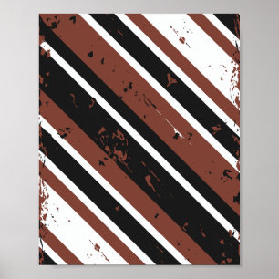 Raster diagonal randprojektion Abstract Design Poster