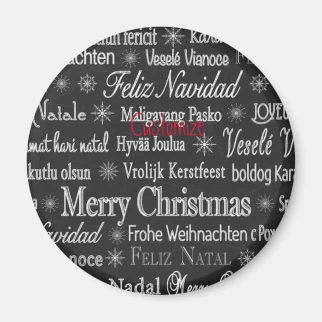 Raster Diamond Mönster Thunder_Cove Magnet (Framsidan)