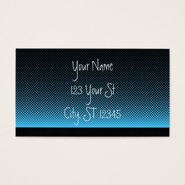 Raster Diamond Mönster Thunder_Cove Visitkort (Framsidan)