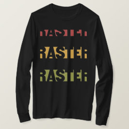 Raster rasta färg tee shirt