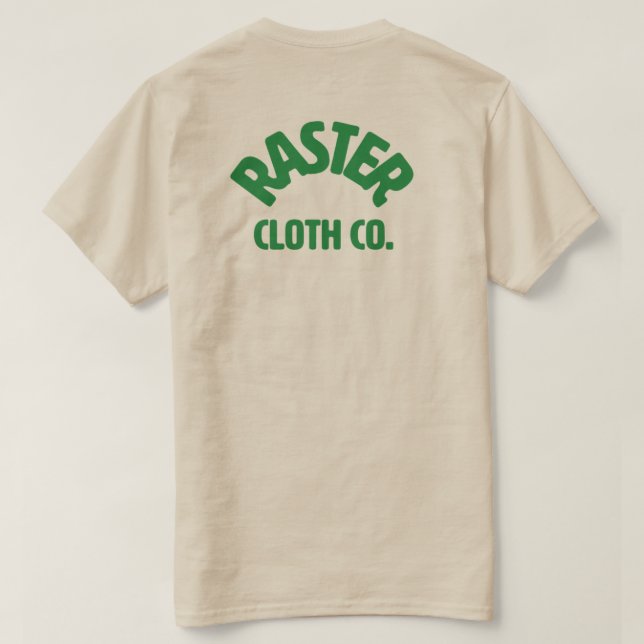 Raster Rollerblade - minimal logotyp T Shirt (Design baksida)
