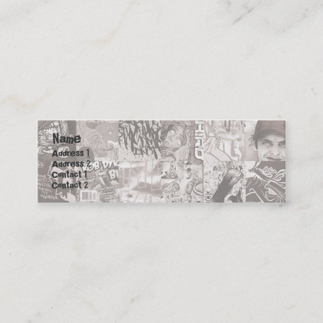 Raster - smala mini visitkort (Framsida)