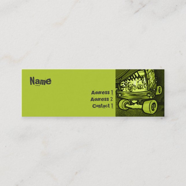 Raster - smala mini visitkort (Framsida)