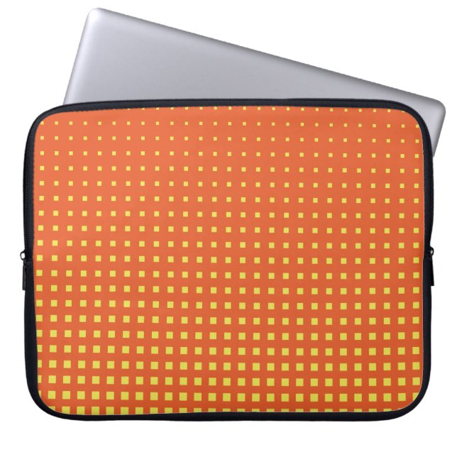 Raster. Tecknad stil. Abstraktens geometr Laptop Fodral (Framsidan)