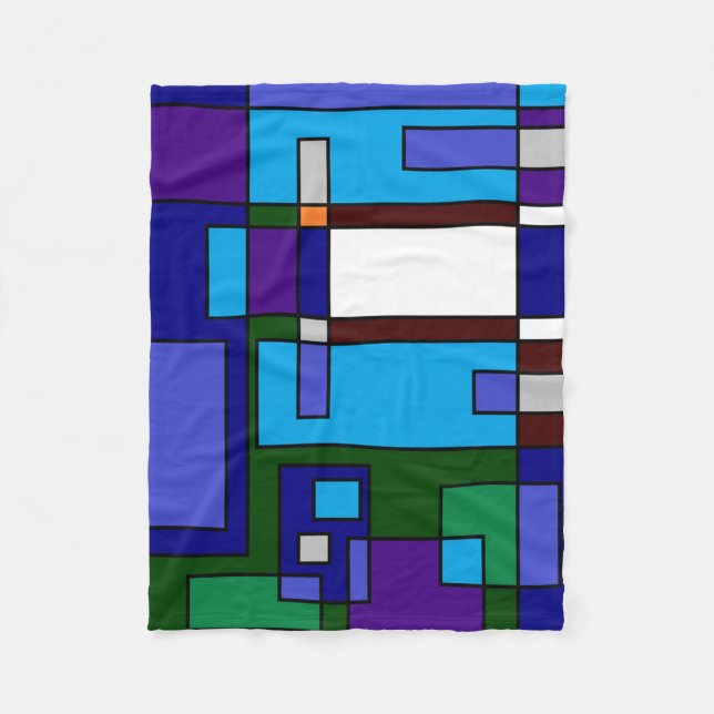 Rasteravslappnad Fleecefilt (Framsidan)