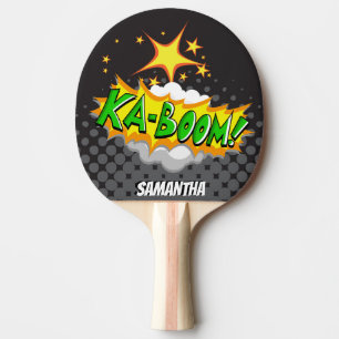 RasterKa-Bang! Superheropersonligen paddlar Pingisracket