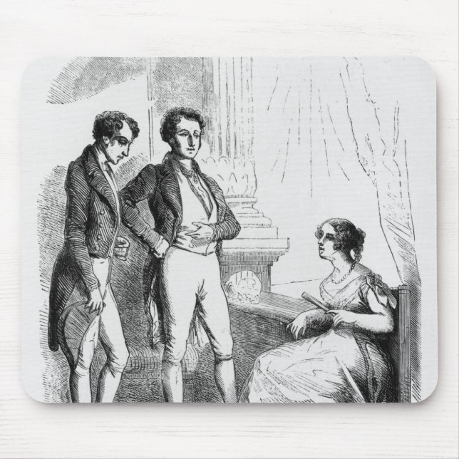 Rastignac introducerade till Madam de Nucingen Musmatta (Framsidan)