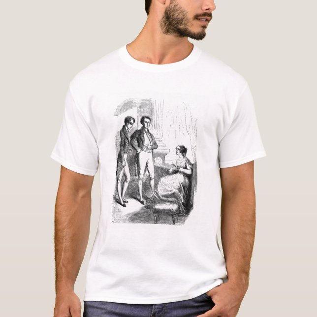 Rastignac introducerade till Madam de Nucingen T-shirt (Framsida)