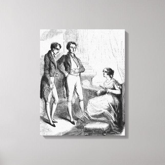Rastignac redogjorde för Madame de Nucingen Canvastryck (Framsida)