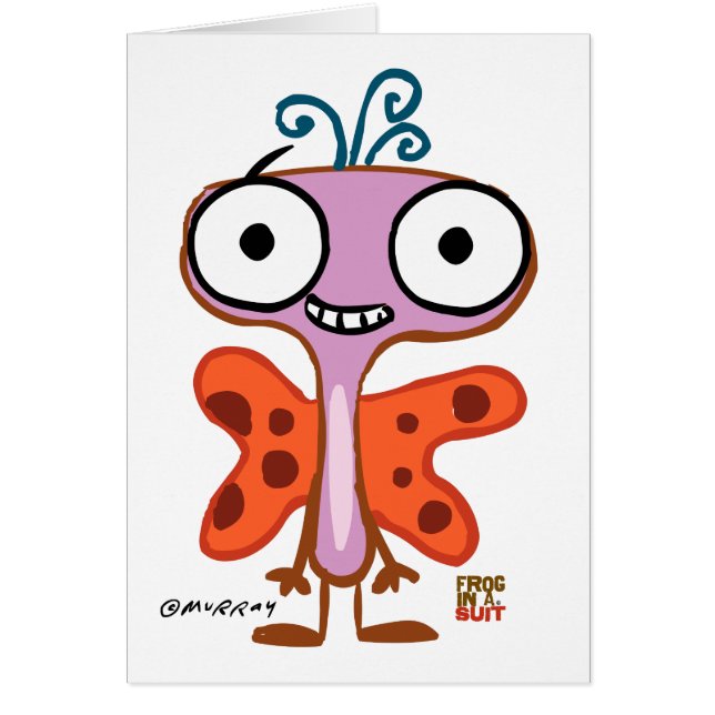 Rastlös människakort hälsningskort (Framsidan)