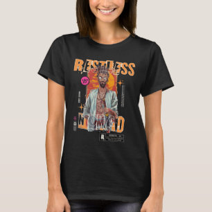 Rastlös Nomad – Urban Samuraj Klistermärke T Shirt