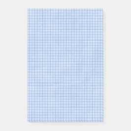 Rastret fodrar på blått post-it block