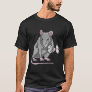 Rat Bodybuilding Dumbbell T Shirt