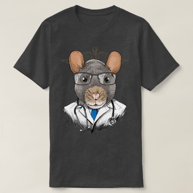 Rat Doctor Vet Veterinarian Animal Lover 1 T Shirt (Design framsida)