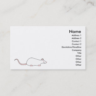 Rat. för vitAlbinohusdjur Visitkort